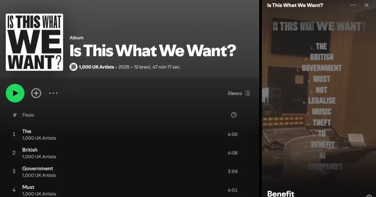 Il nuovo album contro l'IA