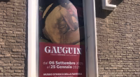 Locandina mostra di Gauguin al museo storico della fanteria di Roma