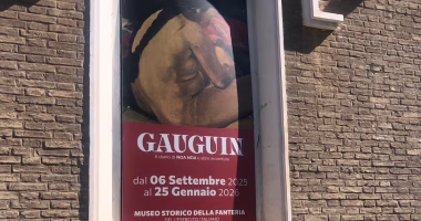Locandina mostra di Gauguin al museo storico della fanteria di Roma
