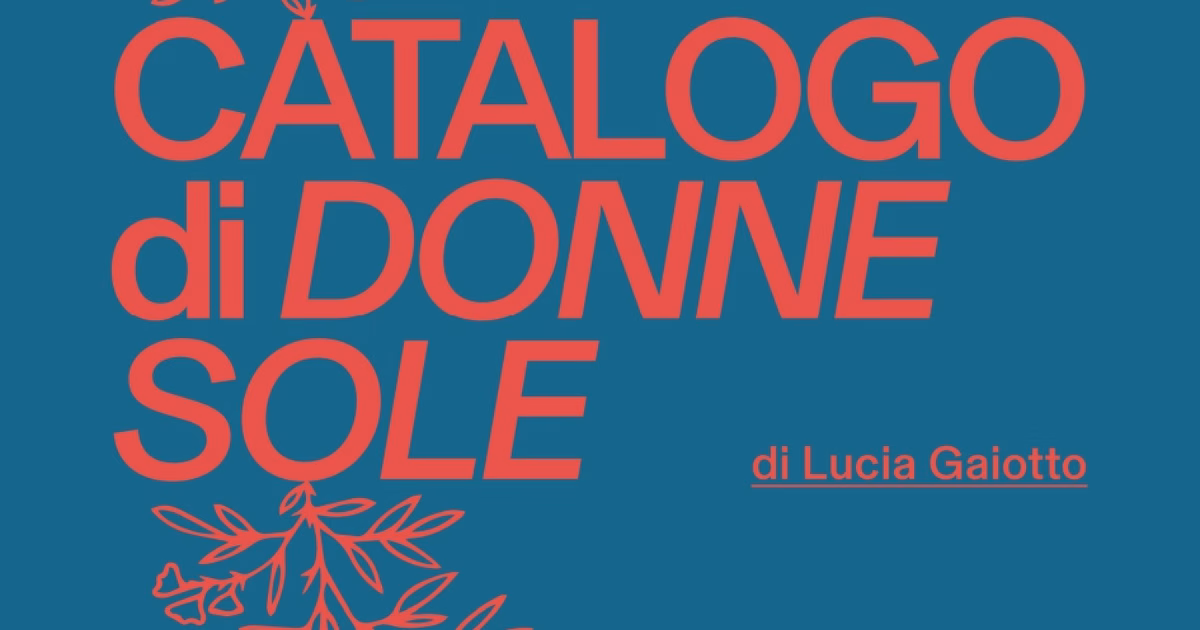 "Catalogo di donne sole" in arrivo in libreria il 31 ottobre