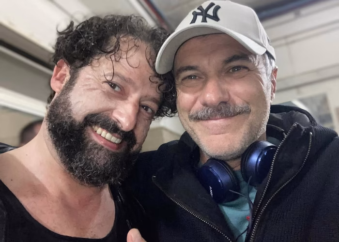 Paolo Cresta con Massimiliano Gallo